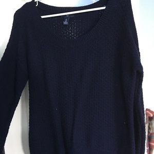 Gap Scoop Neck Navy Sweater